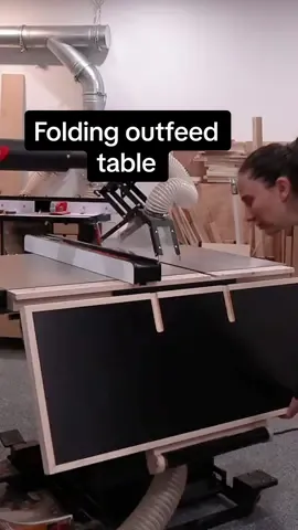 Folding outfeed table with extension roller… ✅ Full video is live on YT!