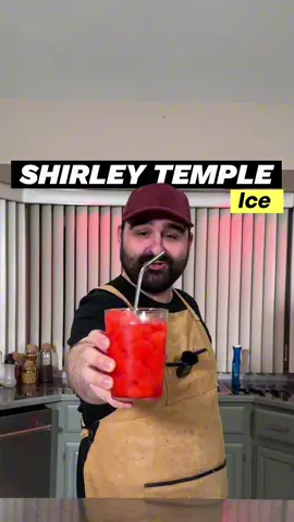 REVERSE SHIRLEY TEMPLE! Yes its exactly what it sounds like! #shirleytemple #icemaker #foodtiktok #coffees #espresso #espressoboy 