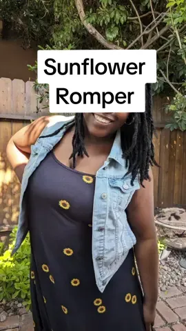 The cutest sunflower romper just in time for Summer.  #tiktokshopsummersale #sunflowerromper #momuniform 