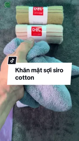 Combo 5 khăn Xuất Nhật sợi siro cotton #khanmat #xuhuong 