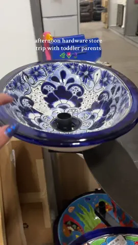 the blue sink is my dream sink 😍 #fyp #familytime #shopping #toddlermom 