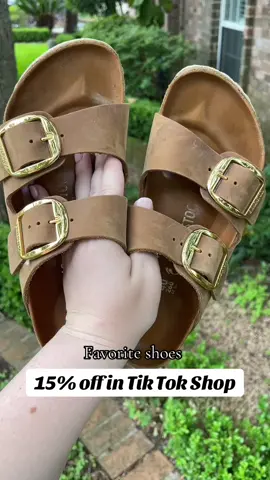 My favorite sandals now 15% off in #tiktokshop #revolve #birkenstock #sale #tiktokshopsale #fyp #foryoupage 