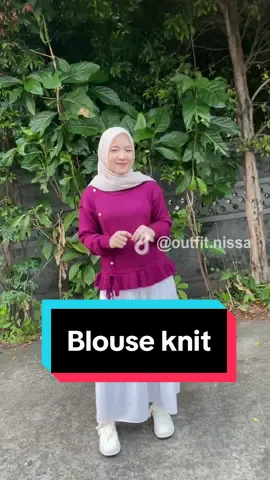 rekomendasi blouse knit✨ Outfit yang aku pakai kali ini lucu banget under 100 ribuan aja!!!😱 Gampang juga distyling sama outfit lain😍 #fashion #fashiontiktok #outfitnissasabyan #nissasabyan #blousesimple #blouseknit #knit #blousecasual #fyp 
