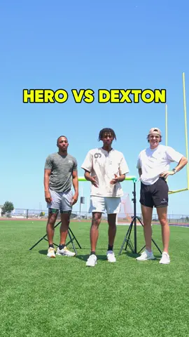 the 1v1 y’all been waiting for.. HERO VS DEXTON. keep in mind this challenge doesn’t determine who’s the better jumper, we have more games coming soon with multiple jumping challenges @Dexton Crutchfield is cool asf irl and insanely talented! 