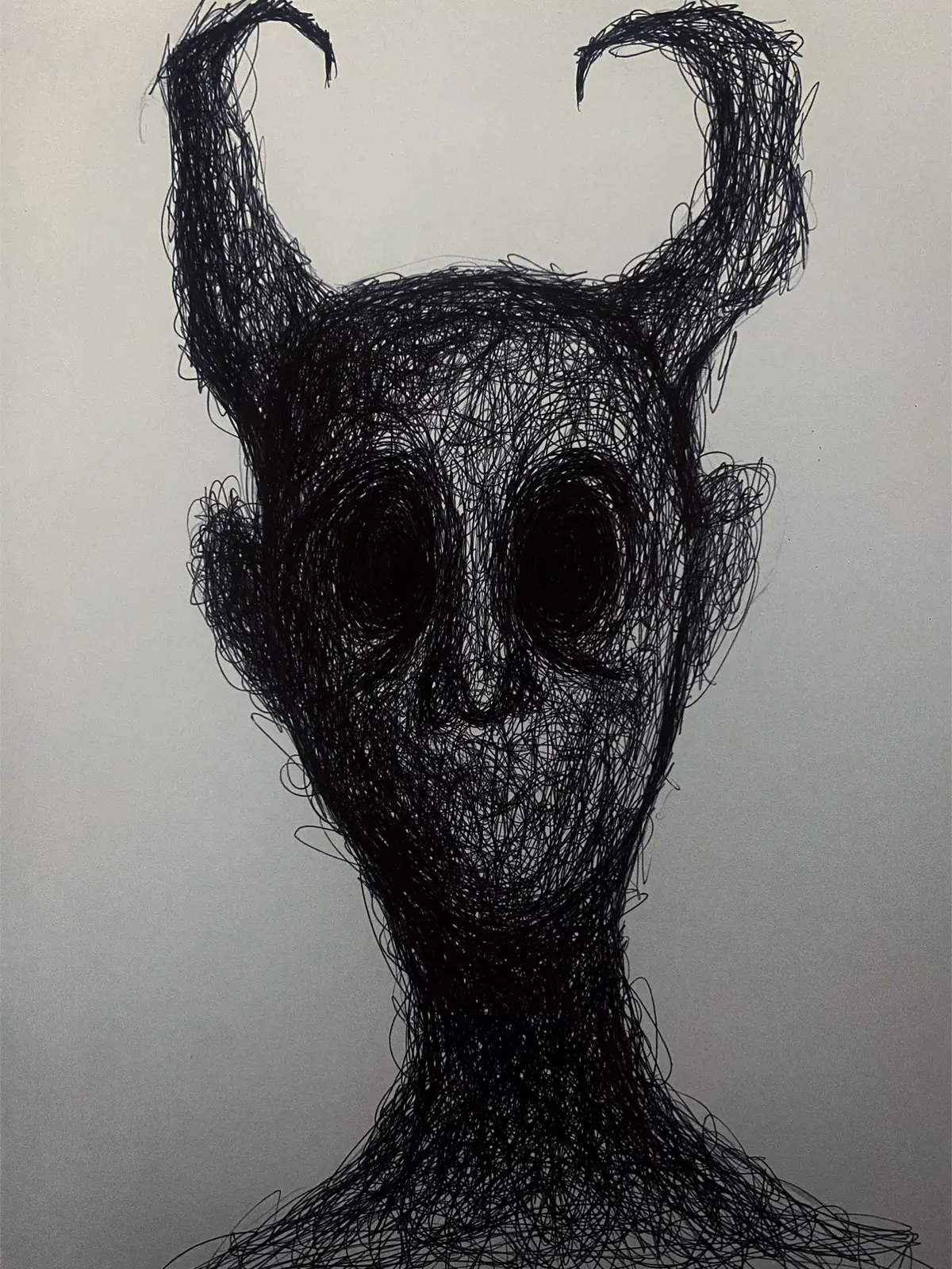 #drawings #horrordrawing #horrorartists #horrorart #scribbleart #creepyart #drawinghorror #penonpaperart #horrorartwork #drawinyourstyle #horrorartist 