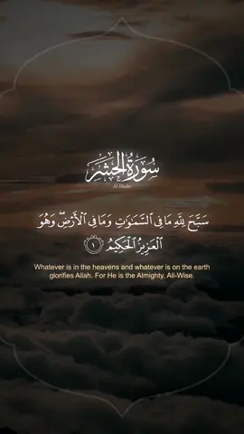 #سورة_الحشر #القران_الكريم #ياسر_الدوسري #quran #surahalhashr #fypage 
