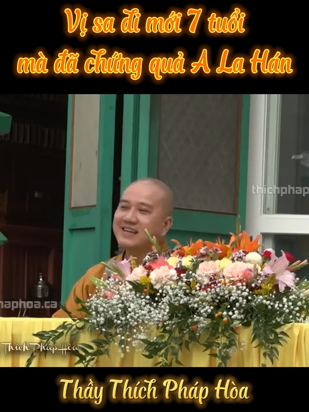 Vị sa di mới 7 tuổi mà đã chứng quả A La Hán. Thầy Thích Pháp Hòa khai thị #thichphaphoa #thayphaphoa #thaythichphaphoa  #cuocdoiducphat #nghephap #daophat #phatphap #phatgiao #thichcamauniphat #nammobonsuthichcamauniphat