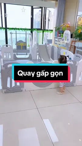 Quay cũi nhựa gấp gọn tặng kèm 100 bóng rổ thảm và giỏ đựng. #bevame #mevabe #conyeucuame #quaygapgon #quaycuichobe #xuhuong 