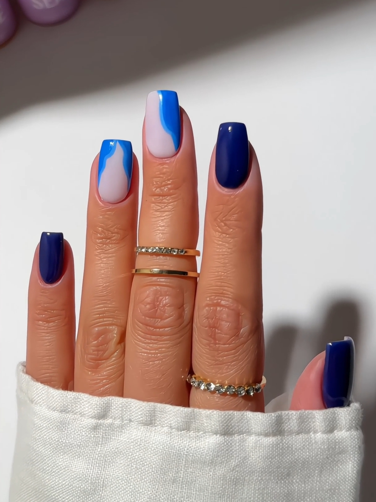 We can’t get enough of these mesmerizing blue swirl nails! 💙💫 Recreate this set using Dusk, Lace and our new Nail Art Liners coming soon. #glamrdip #glamrdipkit #glamrdipnails #nailinspo #nails #nailart #nailartinspo #nailarttutorial #swirlnails