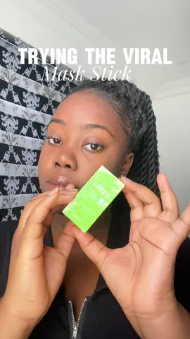 Trying the viral Green Tea Mask Tea  This is definitely going into my skincare collection. For my oily skin girlies, this is definitely a must have!!!  #greenmaskstick #greenmaskstickreview  #greenmaskmeidian 