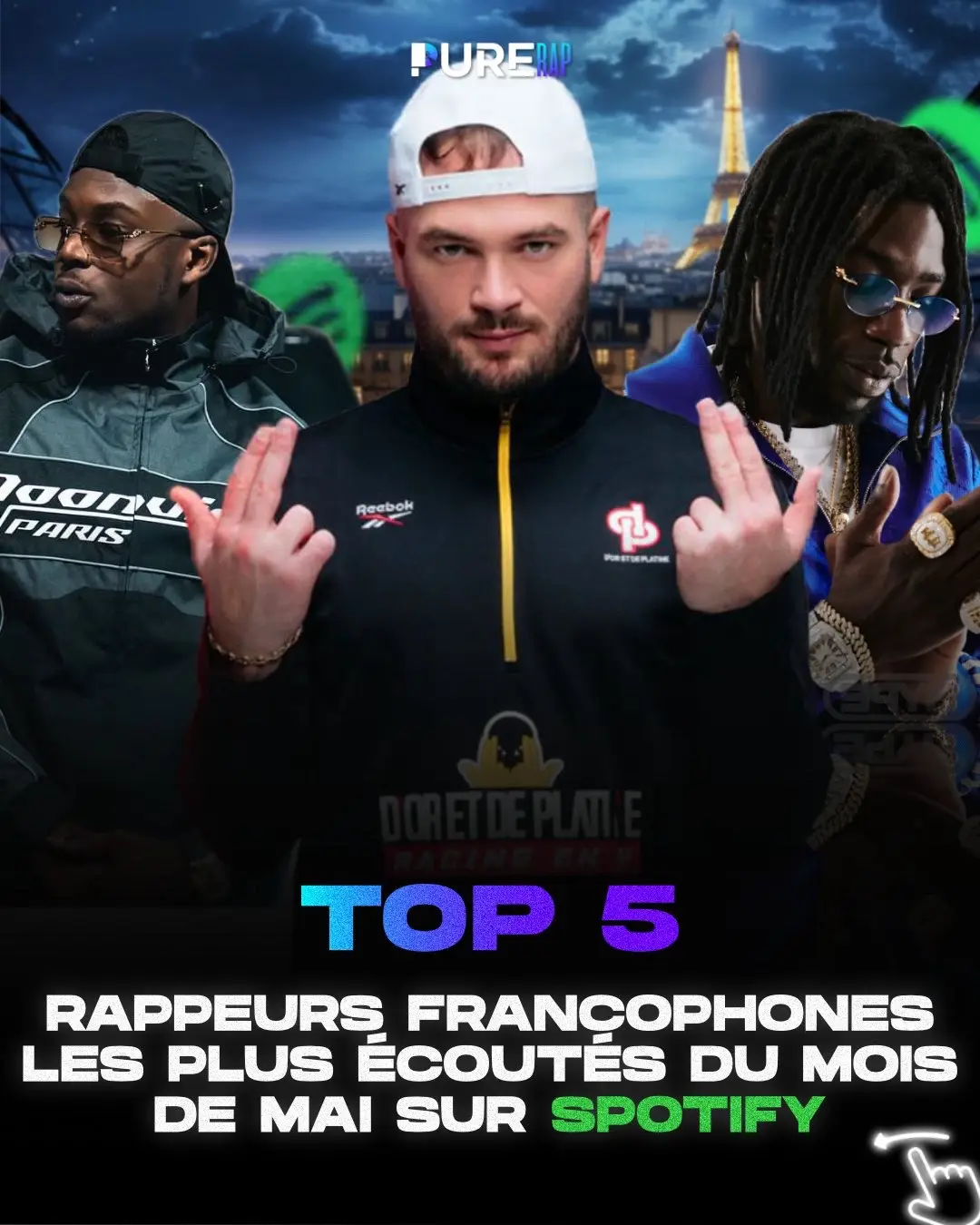 Vous avez streamé qui l’equipe ?  ( chiffre uniquement sur Spotify ) #rapfr #spotify #plk #werenoi #gazo #ninho #jul 