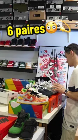 Un client me ramène 6 paires de sneakers💫😳 Vous auriez fait quoi à ma place ?👀 #sneakers #pourtoi #fyp #negociation #dunk #sacai 