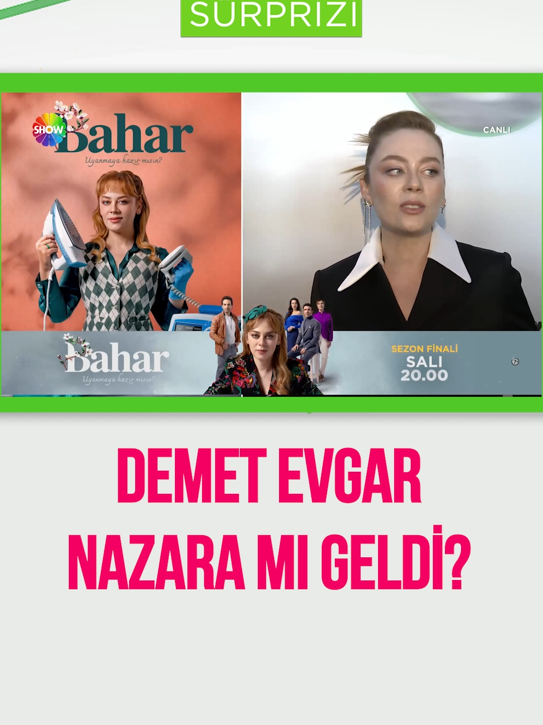 #Bahar'in başrol oyuncusu #DemetEvgar'dan dizi ile ilgili açıklamalar! #CumartesiSürprizi #magazin