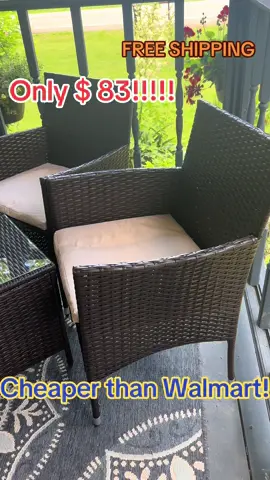 So mad I bought this furniture set when it was over $100. Now you can score for just $83 and TikTok shop during their summer sale. But don’t wait because the prices won’t last. #SavingMoney #PatioFurniture #ShopSale #TikTokShop#cheapfurniture 