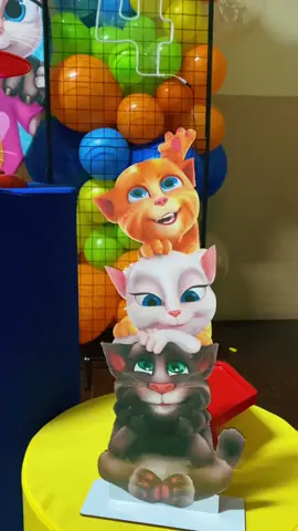 Talking Tom para o meu João 🐱🧡 #decor #decorations #decoracao #decoracaodefesta #festainfantil #decoradora #decoradoradeeventos #decoracionconglobos #decoracaoinfantil #aniversarioinfantil #talkingtom #talkingcat #tomandfriends #talkingginger #talkingangela #talkingben #talkinghank 