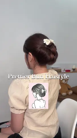 How to get Prettier Bun Hairstyle 🙌🏻 Hope u guys like it 🥰🫶🏻 #bunhairstyle #hairbun #bun #hairhack #hairtutorial #fyp #foryourepage #fypシ゚ 