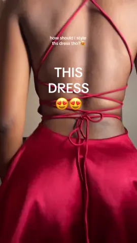 How would u style ths dress?😍 #satindress #viraldress #tiktokshopsummersale 