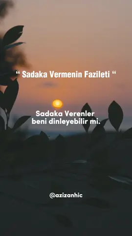 Sadaka Vermenin Fazileti #sadaka #sadakanınfazileti 