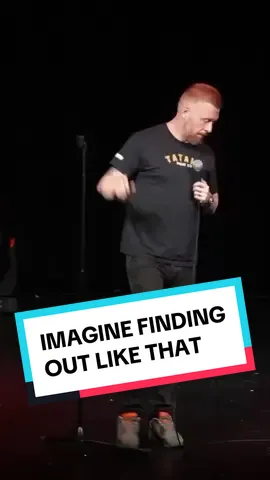 Imagine finding out like that! 😳 #hotwatercomedy #standup #fyp #funny #paulsmithcomedy #uk #foryoupage #foryou #silly #hilarious