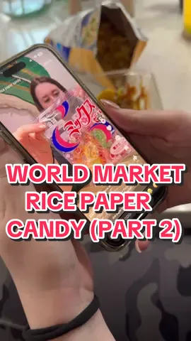 Replying to @ASHHHHHH 🩷💙 Let’s go back to world market to see if they have more rice paper candy…..#foodreview #worldmarket #candy #part2 #ricepaper 