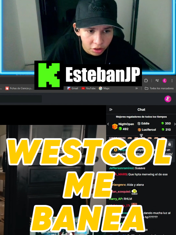 WESTCOL ME BANEA DE SU CHAT #foryour #fyp #viralvideo #clips