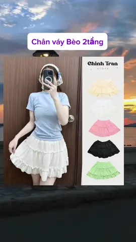 Chân Váy Bèo 2 Tầng Dáng Ngắn Chất Xốp Xinh Xắn,Hãy nhanh tay - Khuyến mại kết thúc vào ngày mai!#outfit #basic #xuhuongtiktok #thichminhtue 