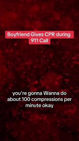 Boyfriend gives CPR to his girlfriend during 911 call. What an outstanding job by dispatch to help the man perform CPR! I cant stress enough how important it is to be up to date on how to perform CPR. #911calls #911call #911dispatcher #911whatsyouremergency #fyp #scary #CPR 