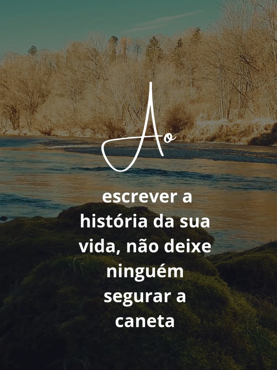 Ao escrever a história da sua vida, não deixe ninguém segurar a caneta #motivation #reflexion #frasesmotivadoras #sabedoria