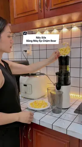 Nấu sữa bằng máy ép chậm đã ai thử chưaaaa ?? #mayepchambear #bearvietnamoffical @Bear Vietnam Store 