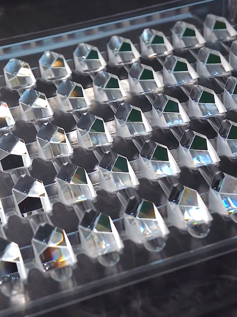 Mass Production of Diamond-Like Prisms #process #processvideo #making #production #massproduction #manufacturing #factory #factorywork #viral #foryou #foryoupage #trending
