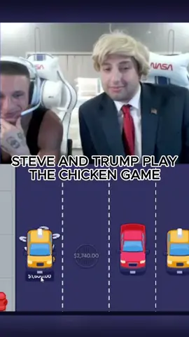 Steve and Trump play the chicken game #kickstreaming #stevewilldoit Play the game on roobet