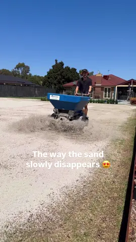 Always love looking back on the reno recovery process as the washed sand disappears under a sea of beautiful green lawn 😍 I always get pumped with questions about different parts of the lawn renovation process which is why I compiled a document that covers everything you need to know from variations for different grass types, a range of different tools to complete the process for different budgets and tons more! Check it out through my Linktree!! 💯 ✅ #lawntok 