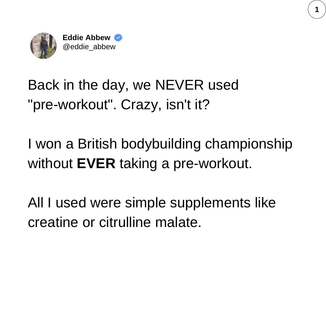 I learned something completely different in muscle building. Let me teach you. If you eat right, you'll have tons of energy. Remember that a gram of fat contains more than twice the amount of energy. Learn to use both fats and carbs as your energy source to build muscle, you'll shock yourself. You'll never touch a pre workout ever again. All of this is in my muscle building ebook, check it out. The link is in my bio. Please educate yourself before it's too late. #eddieabbew #eatrealfood #preworkout #wtfu #abbewcrew @Brandon Abbew @Selina Abbew @Eddie Abbew’s Olympian Gym @Pro Prep Meals @Blabbew 