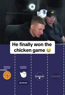 He finally won the chicken game 😭 #stevewilldoit #kickstreaming Play now in Roobet