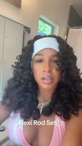 trying to get out of the habit of always slicking my hair back so i did a flexi rod set :)  #flexirods #flexirodset #flexirodsonnaturalhair #flexirodcurls #rollerset #hairhowto #hairtutorials #easystyle #hairrollers #hairaesthetic #bigcurls #bigcurlyhair #volumehair