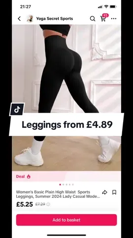 Yoga style gym leggings starting from just £4.89 💕 loads of colours to choose from 💕 stretchy and comfy 💕 #flashsale #leggings #gymwear #yogapants