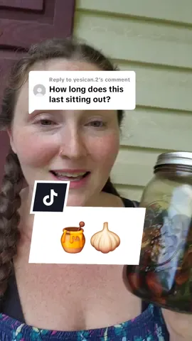 Replying to @yesican.2Mine has been going so long! I doubt it will go bad anytime soon. #garlichoney #fermentedgarlic #holistic #herbalism #homeschool #sahm #momtok #10k #postpartum 