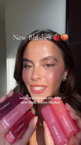 Trying new blushes from @Huda Beauty 🩷🍒✨#makeup #blush #hudabeauty 