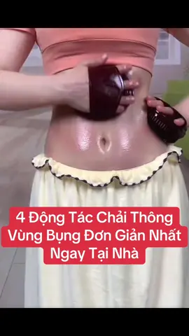 Chỉ với 4 bước tự khơi thông kinh lạc vùng bụng ngay tại nhà! #maihoamassagetrunghoa #xuhuong2024 #massage #dungcumassage #body 
