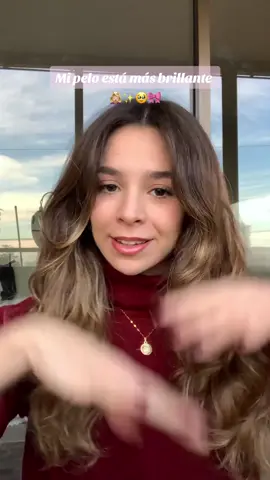 Creo que mi pelo está mas brillante ✨🥹 #chile #makeuptutorial #hairstyle #hairtok #naturachile 