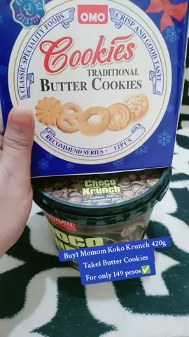 Buy1 Momom Koko Krunch Take1 Butter Cookies For only 149 pesos #momomkokokrunch #kokokrunch #buttercookies #creatorsearchinsights #creatorinsightview #thankyoutiktok 