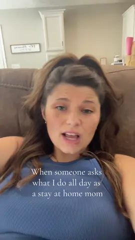 It’s usually the people who don’t have kids that tell me I need a “real job” 🤐 #parenting #toddlermom #MomsofTikTok #mom #foryou #sahm #sahmlife 