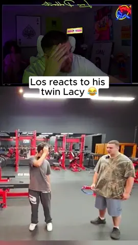 Los reacts to his twin Lacy #lospollostv #lacy #fyp #streamer #lospollostvmoments