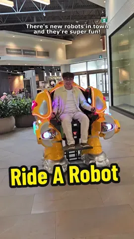 Ad Ride these robots for only $4 at Premium Outlet Collection in the Share Local's Market space by Entrance 1. ⬇️ It's operated by Bee Hive Vending Machines which also run the ice cream, cotton candy, premium coffee, and popcorn vending machines also found at Premium Outlet Collection. A portion of all sales purchase school supplies for kids in need.