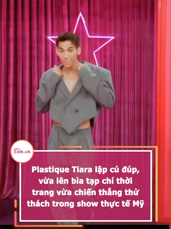 Plastique Tiara lập cú đúp, vừa lên bìa tạp chí thời trang vừa chiến thắng thử thách trong show thực tế Mỹ #tiinnews #PlastiqueTiara