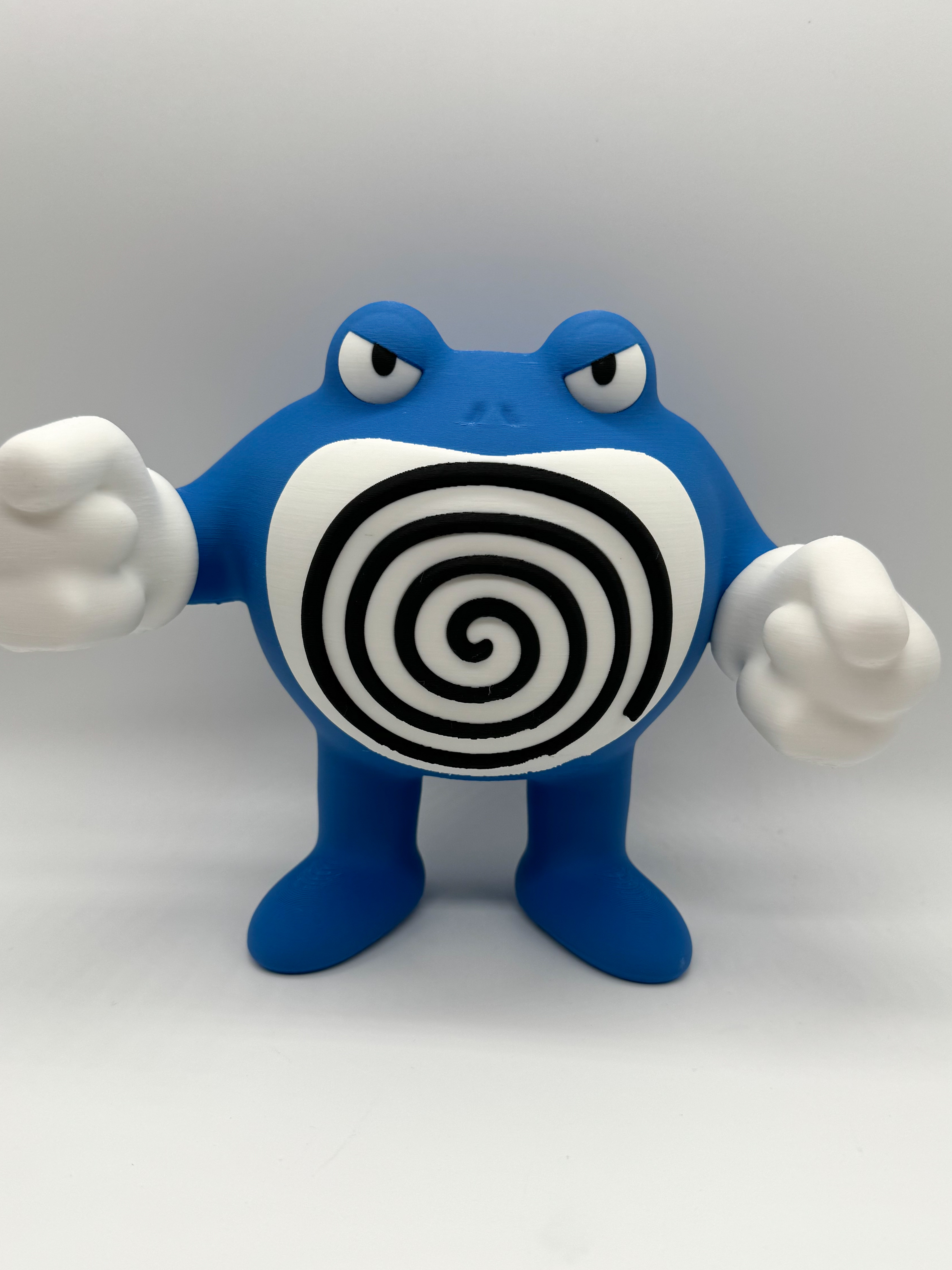 PoliwarthPrint’em all ! Poliwrath is so brutal !! i love it !! Models for FREE in bio. Print it you will need PolyTerra PLA filaments from @polymaker_3d  Sapphire Blue, Cotton white and Charcaol Black Happy printing!