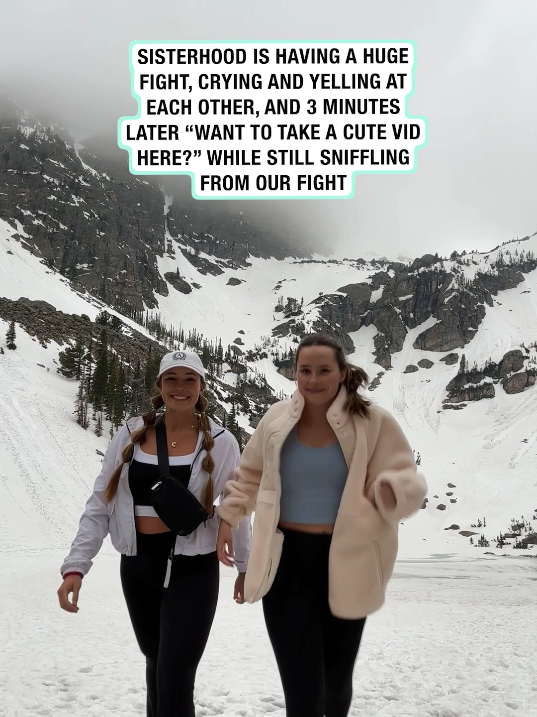 Sisterhood is a beautiful thing 🥲 (🎥: @rachelehargett) #sisterhood #sisters #travel #family #funny