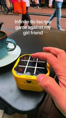 Infinite tic-tac-toe game with my girl friend.