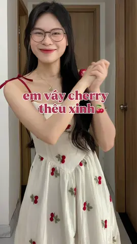 1 chiếc cherry thêu xinh iu #phuthuymet5 #dam2day #maxi #thoitrang #outfit #phoido #xh #xuhuong #trending #jyp 
