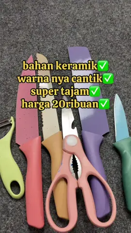 pisau keramik 6 in 1#pisau #pisaudapur #pisauviral #pisauset #pisauset6in1 #pisauwarnawarni 